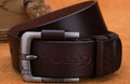 Men Upper Leather Alloy Buckle Belt