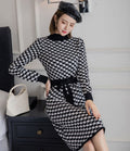 Jacquard Knit Long Maxi Women Dress