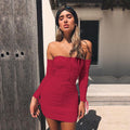 Women Autumn Winter Bandage Dress