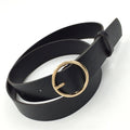 Female Round Buckle Waist Belt