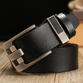 Men strap leather pin buckle belts