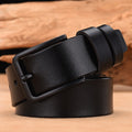 Men strap leather pin buckle belts
