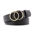 Women Belt Leather Alloy Pin Buckle