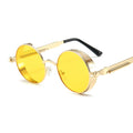Round Metal Frame Sun Glasses Female