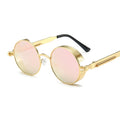 Round Metal Frame Sun Glasses Female
