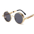 Round Metal Frame Sun Glasses Female
