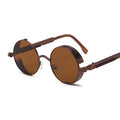 Round Metal Frame Sun Glasses Female