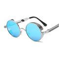 Round Metal Frame Sun Glasses Female