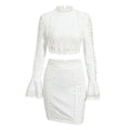 White Lace mini dress Women