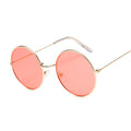 Retro Round Pink Sunglasses Women