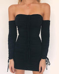 Women Autumn Winter Bandage Dress