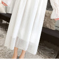 Ruffles Polka Dot Women Chiffon Dress