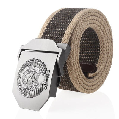 Canvas Belt 3D Soviet National Emblem