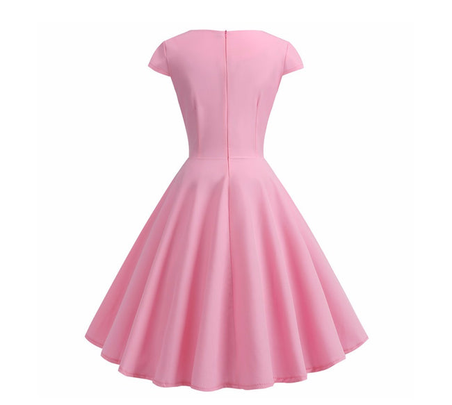 Pink Summer Dress Women V Neck saints of humanity Pink Summer Dress Women V Neck saints of humanity
