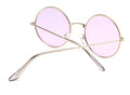 Retro Round Pink Sunglasses Women