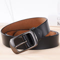 Leather ladies retro belt alloy buckle