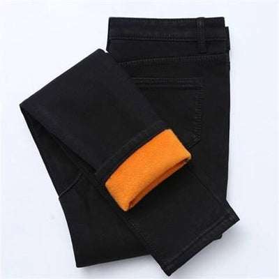 Winter Thick Fleece Jeans For Women