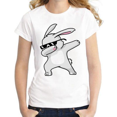 Women 3D Cat Print  Casual T-shirt