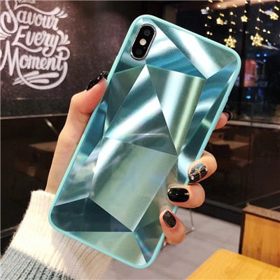 Diamond Texture Mirror iPhone Case