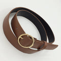 Female Round Buckle Waist Belt