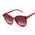 Oval Red Women Sunglasses Female