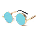 Round Metal Frame Sun Glasses Female