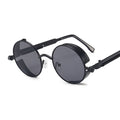 Round Metal Frame Sun Glasses Female