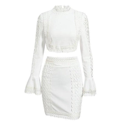 White Lace mini dress Women