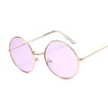 Retro Round Pink Sunglasses Women