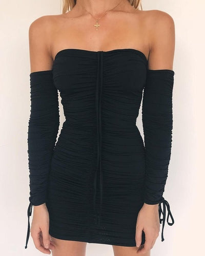 Women Autumn Winter Bandage Dress